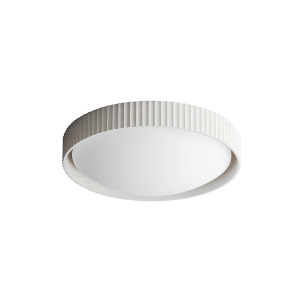 White Souffle Led Flush Mount L