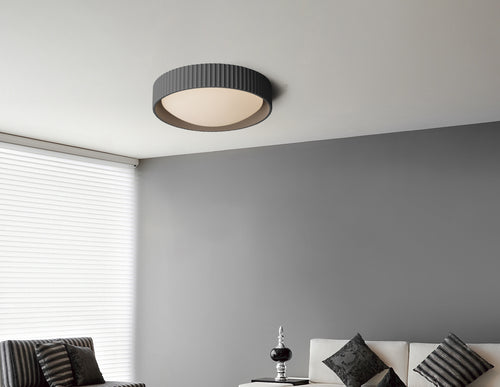 Gray Souffle Led Flush Mount L
