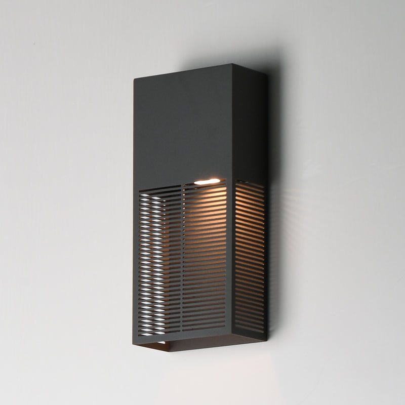 Grate Outdoor Wall Sconce Bronze S