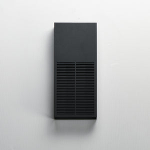 Grate Outdoor Wall Sconce Black S
