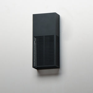 Grate Outdoor Wall Sconce Black S