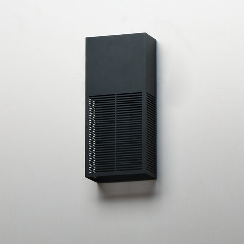 Grate Outdoor Wall Sconce Black S