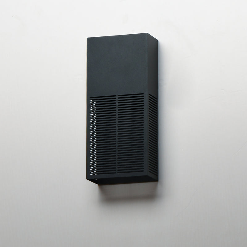 Grate Outdoor Wall Sconce Black S