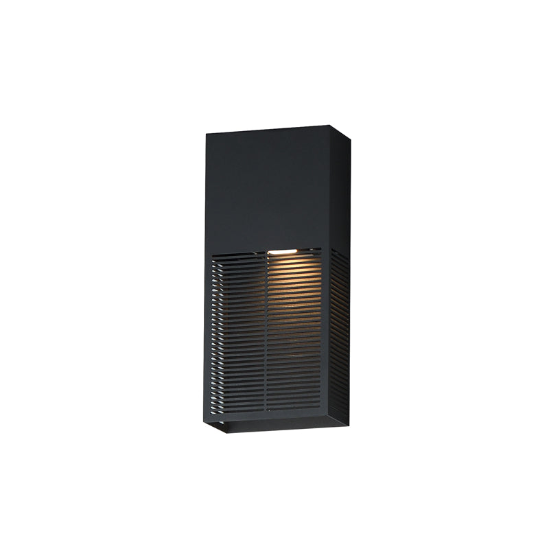 Grate Outdoor Wall Sconce Black S
