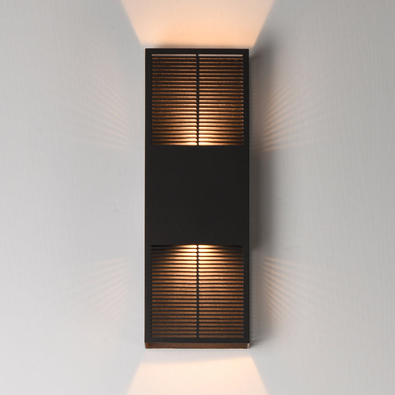 Grate Outdoor Wall Sconce Bronze M