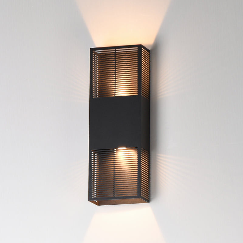 Grate Outdoor Wall Sconce Bronze M