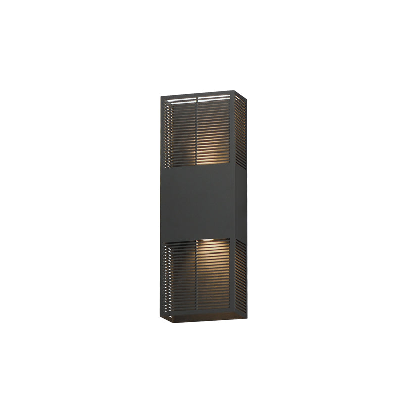 Grate Outdoor Wall Sconce Bronze M