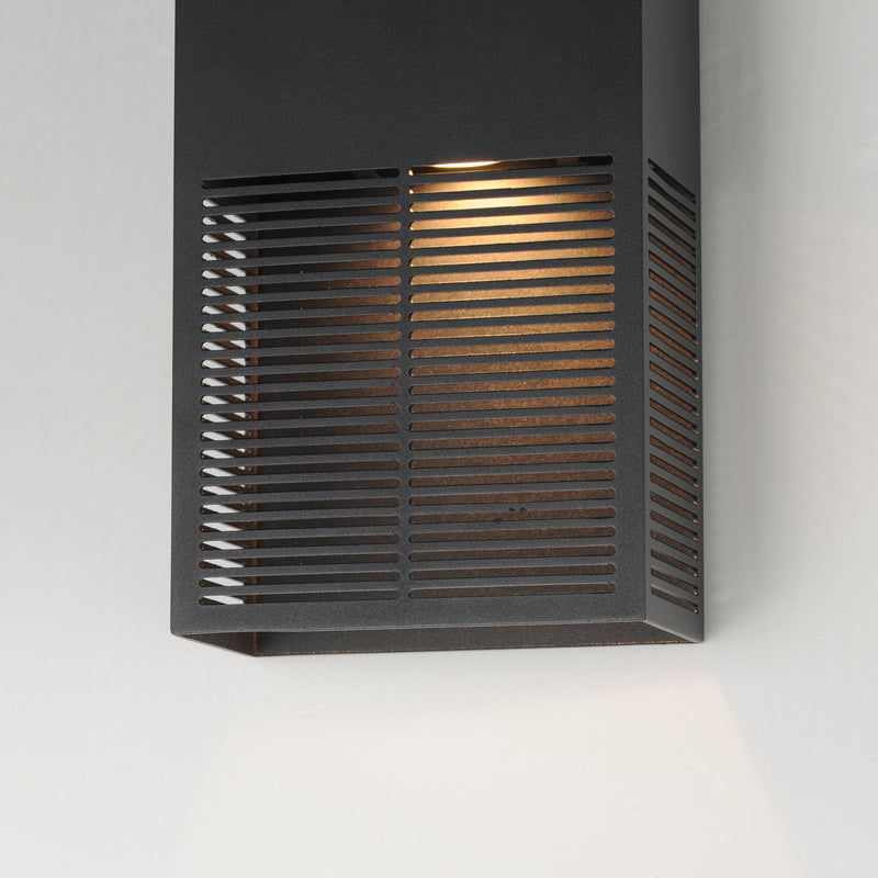 Grate Outdoor Wall Sconce Black M