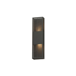 Grate Outdoor Wall Sconce Bronze L