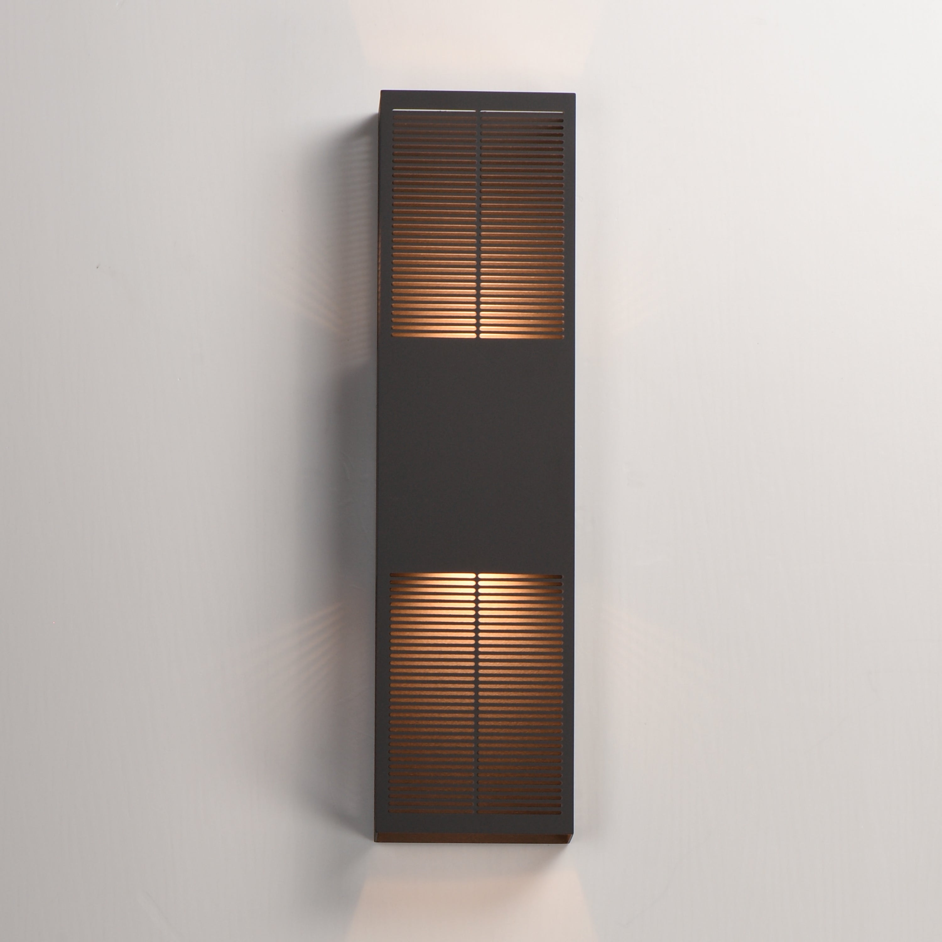 Grate Outdoor Wall Sconce Bronze L