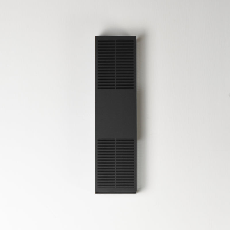 Grate Outdoor Wall Sconce Black L