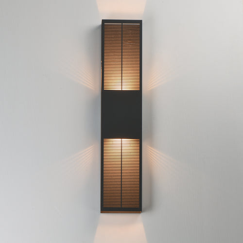 Grate Outdoor Wall Sconce Bronze XL