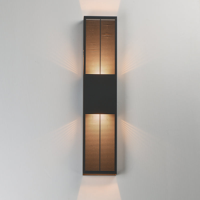 Grate Outdoor Wall Sconce Bronze XL