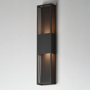 Grate Outdoor Wall Sconce Bronze XL