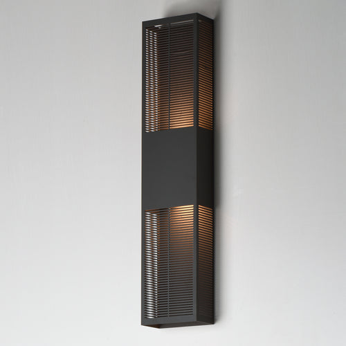 Grate Outdoor Wall Sconce Bronze XL
