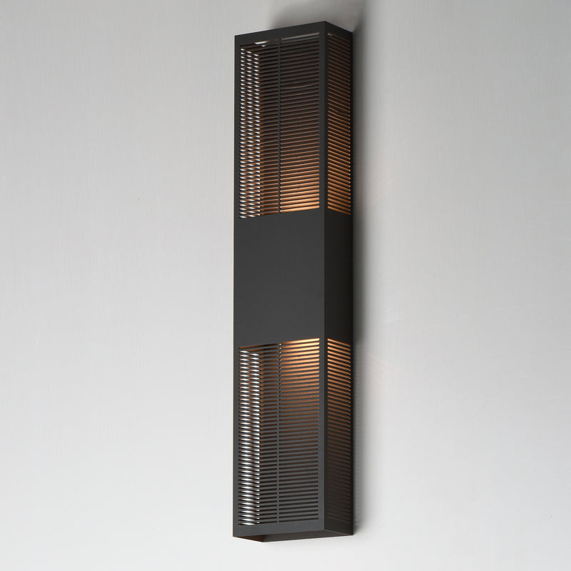 Grate Outdoor Wall Sconce Bronze XL