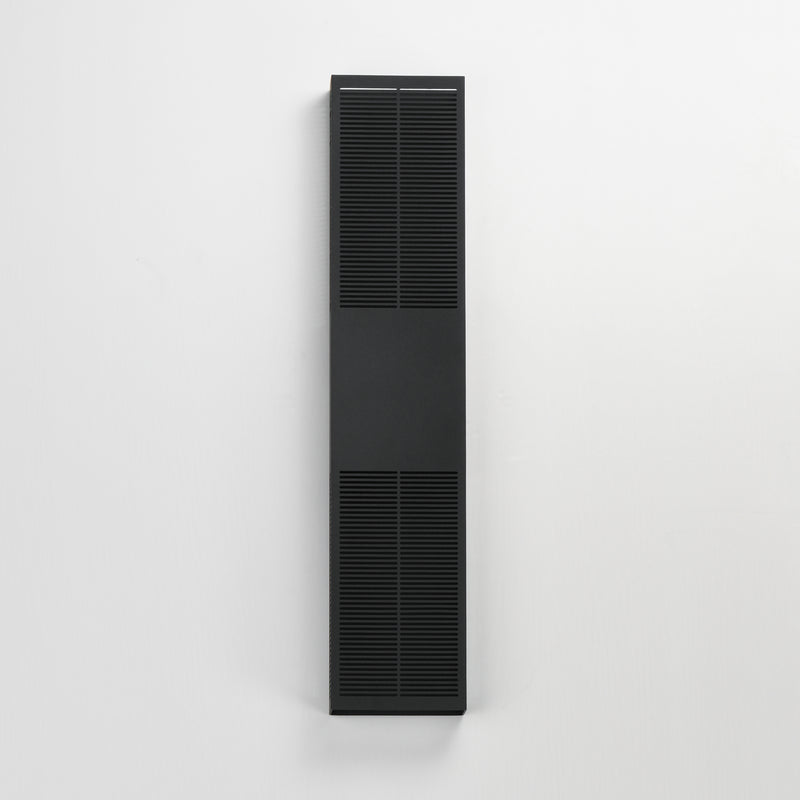 Grate Outdoor Wall Sconce Black XL