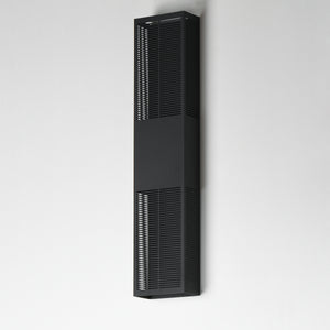 Grate Outdoor Wall Sconce Black XL