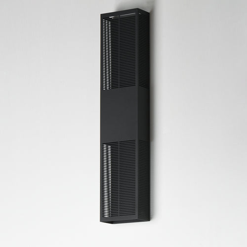 Grate Outdoor Wall Sconce Black XL