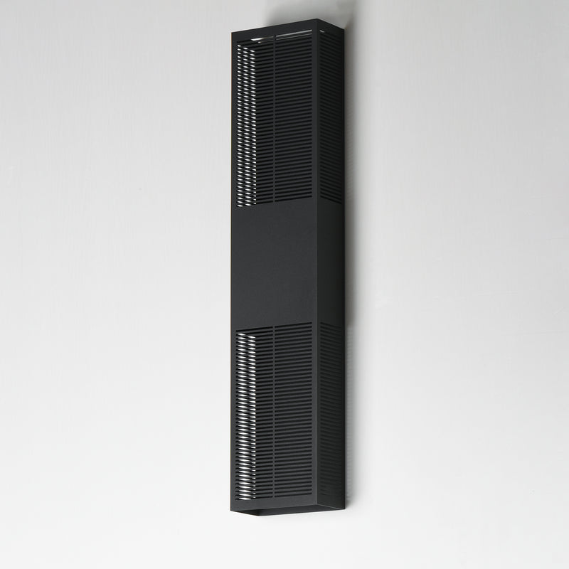 Grate Outdoor Wall Sconce Black XL