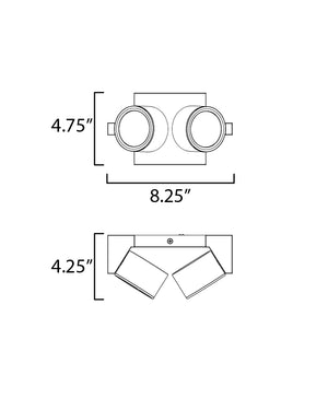 Embrace Two Light Led Flush
