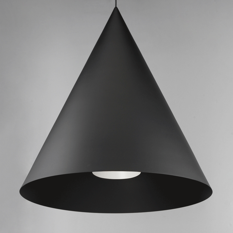 Pitch Black Led Pendant M