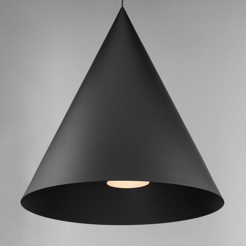 Pitch Black Led Pendant M