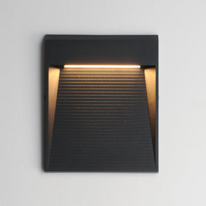 Steps Outdoor Wall Sconce Black