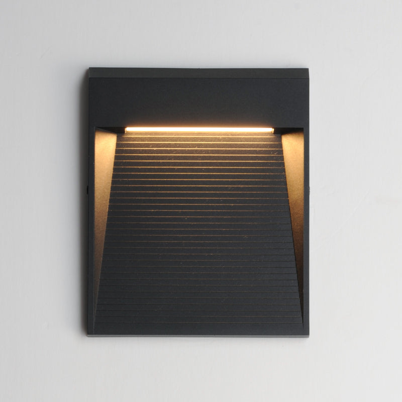 Steps Outdoor Wall Sconce Black