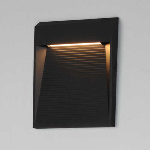 Steps Outdoor Wall Sconce Black