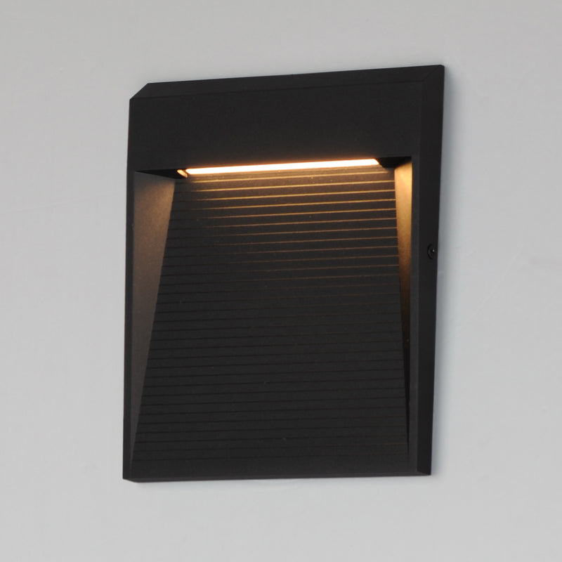 Steps Outdoor Wall Sconce Black