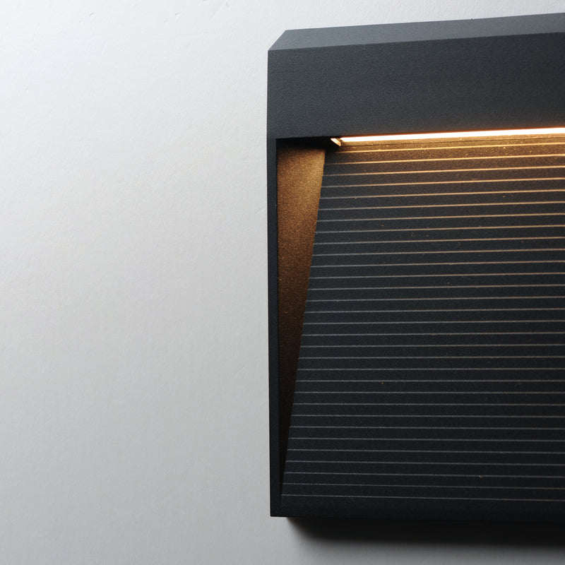 Steps Outdoor Wall Sconce Black