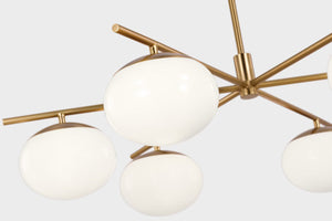 Lune Large Chandelier Brass