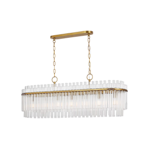 Beckett Linear Chandelier Brass