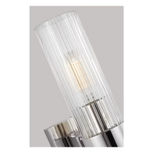 Geneva 1-Light Vanity Sconce Nickel