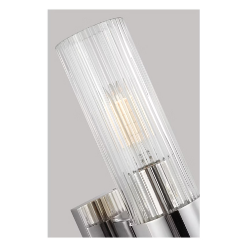 Geneva 1-Light Vanity Sconce Nickel