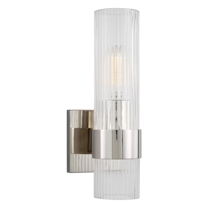 Geneva 1-Light Vanity Sconce Nickel
