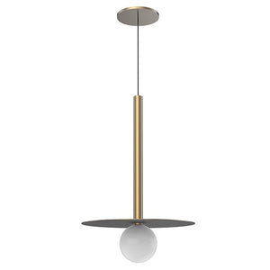 Elixir Pendant Globe + Disc Gold