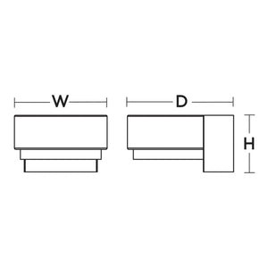 Elm Led Outdoor Sconce Black