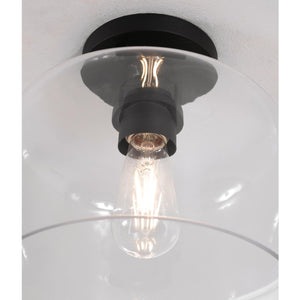 Elsa Med Base Semi-Flush Black