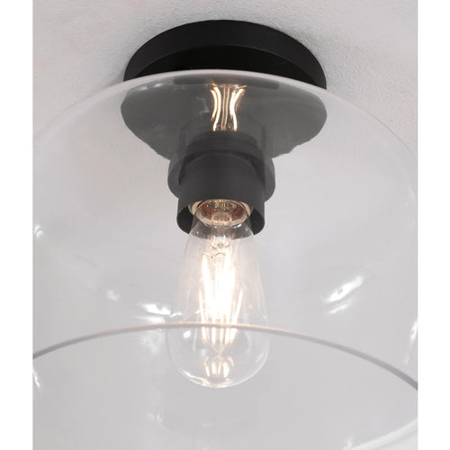 Elsa Med Base Semi-Flush Black