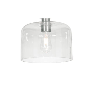 Elsa Med Base Semi-Flush Nickel