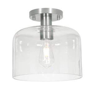 Elsa Med Base Semi-Flush Nickel