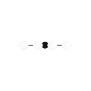 Lune 4 Light Bath Sconce Black