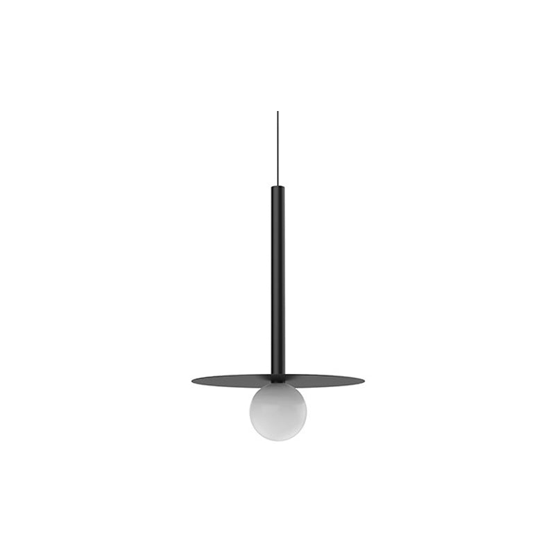 Elixir Pendant Globe + Disc Black
