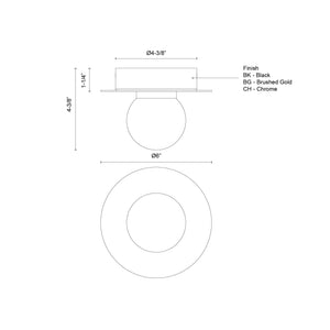 Elixir Chrome Flush Mount S