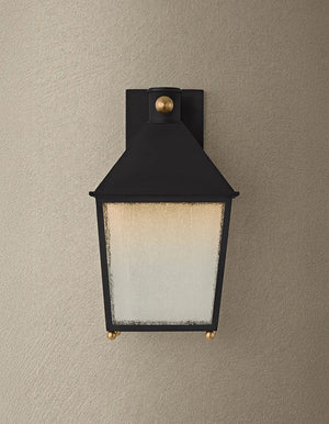 Gladden Lantern Sconce Black Small