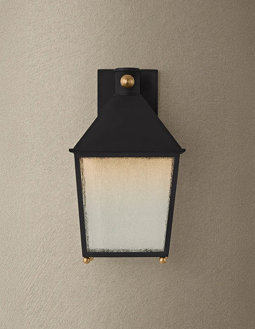 Gladden Lantern Sconce Black Small