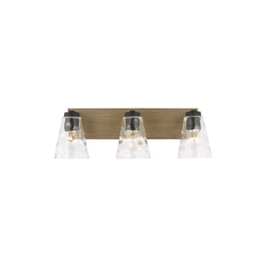 Dunton Three Light Bath Black