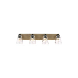 Dunton Four Light Bath Black